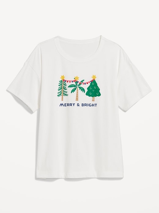 Image number 4 showing, Matching Holiday-Graphic T-Shirt for Women