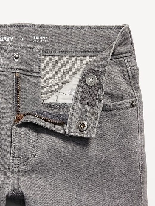 Image number 5 showing, Built-In Flex Black Skinny Jeans For Boys