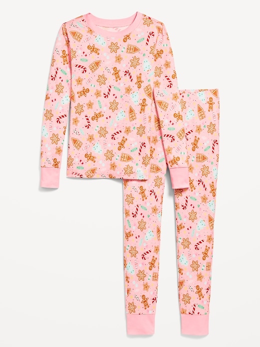 View large product image 2 of 4. Gender-Neutral Graphic Snug-Fit Pajama Set for Kids