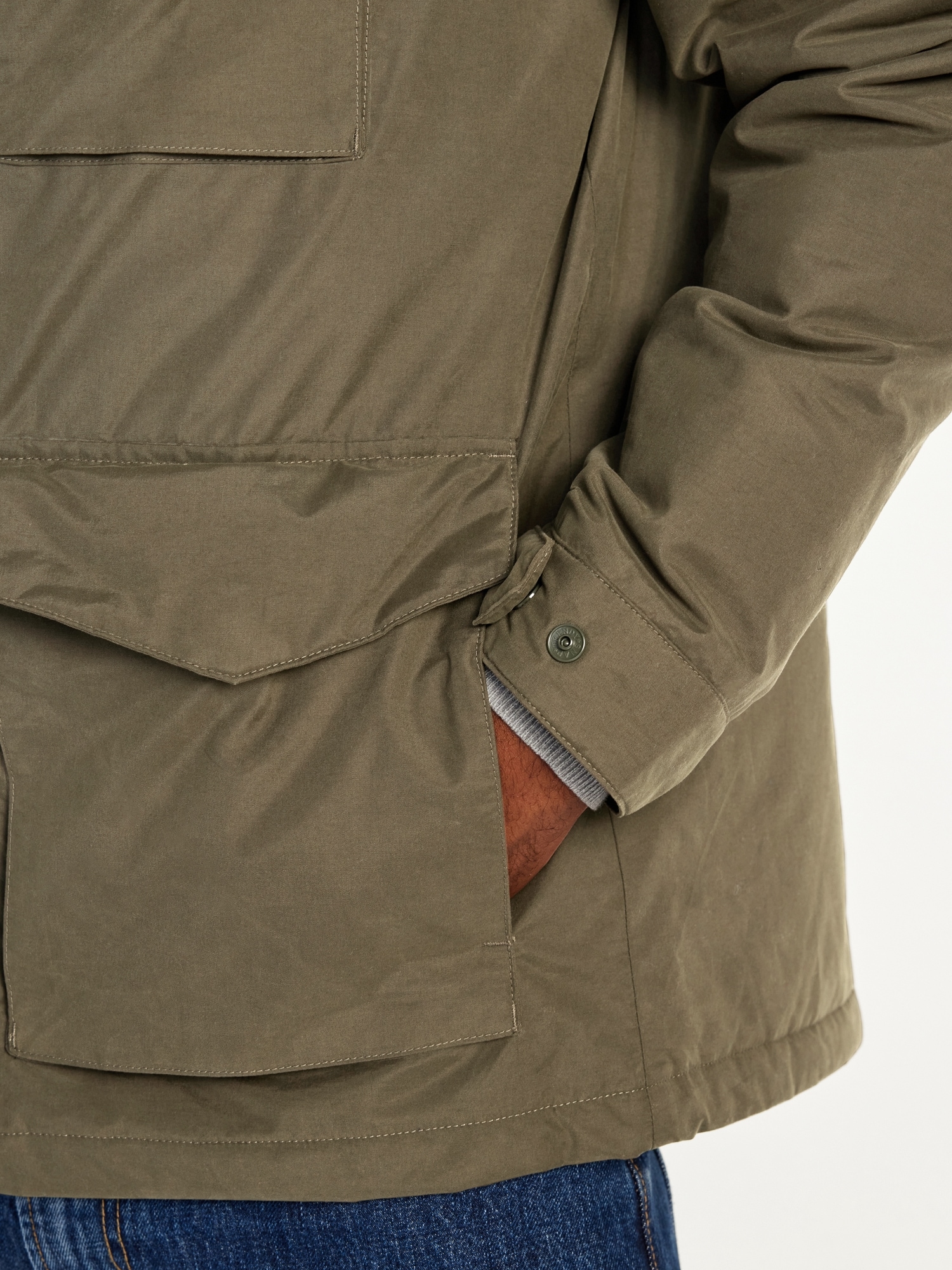 Water-Resistant Tech Utility Jacket