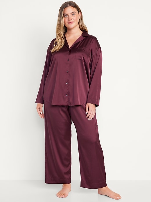 Image number 7 showing, Satin Pajama Pant Set