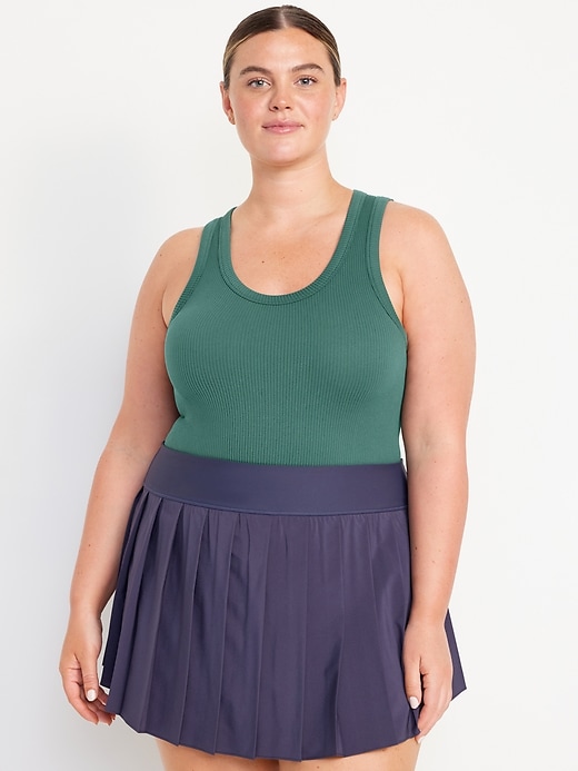 Image number 6 showing, Fitted Seamless Ribbed Tank Top