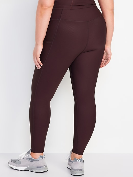 Image number 7 showing, High-Waisted PowerSoft Rib Leggings