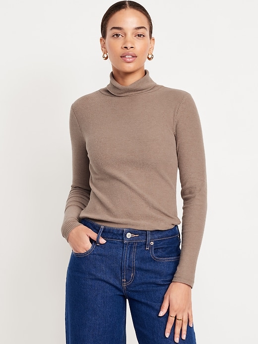 Image number 1 showing, Plush Turtleneck