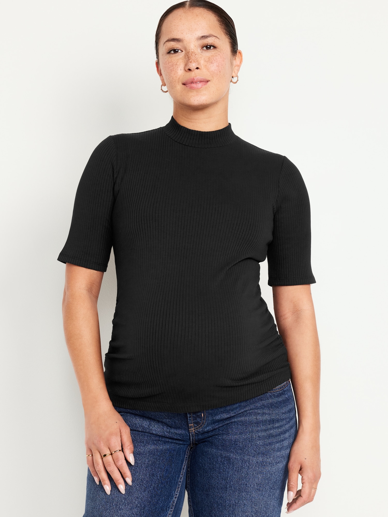 Maternity Mock Neck Top