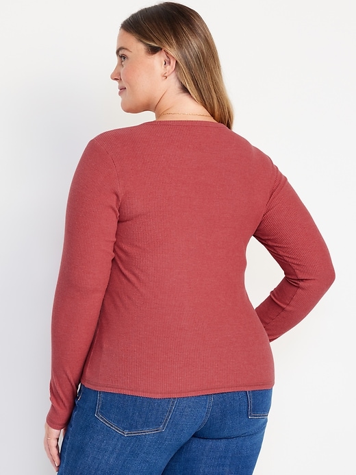 Image number 8 showing, Plush-Knit Long-Sleeve T-Shirt