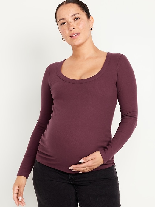 Image number 1 showing, Maternity Long-Sleeve T-Shirt