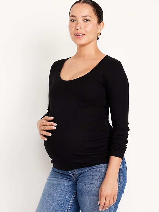 Image number 1 showing, Maternity Long-Sleeve T-Shirt