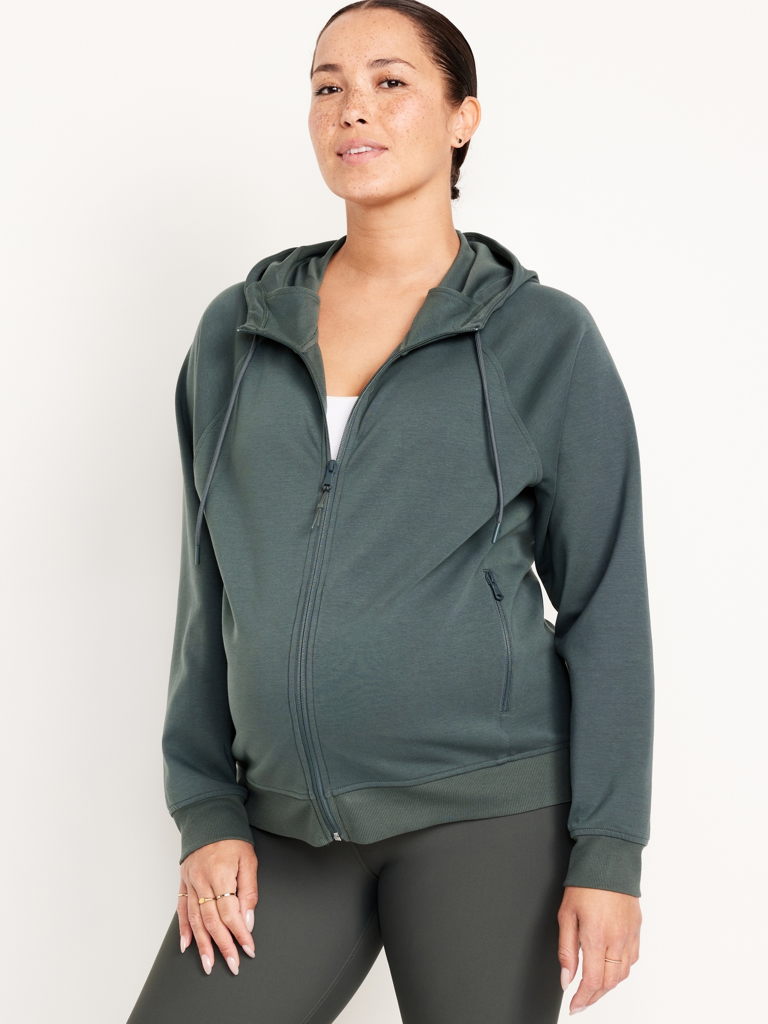 Maternity Dynamic Fleece Full-Zip Hoodie