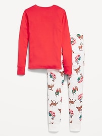 View large product image 3 of 4. Gender-Neutral Graphic Snug-Fit Pajama Set for Kids