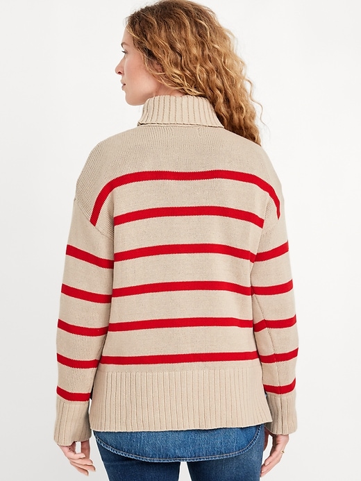 Image number 2 showing, Turtleneck Tunic Sweater