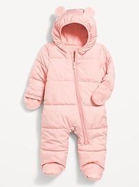 Image number 1 showing, Unisex Water-Resistant Frost Free Puffer Snowsuit for Baby