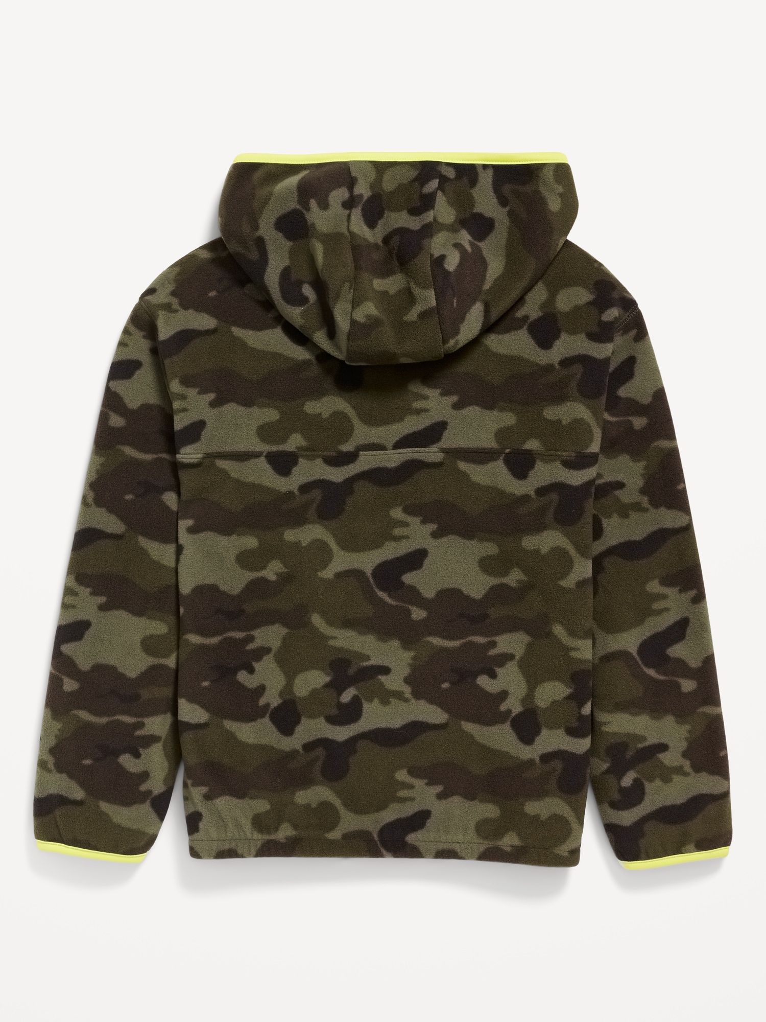 Hooded Quarter-Zip Microfleece Jacket for Boys