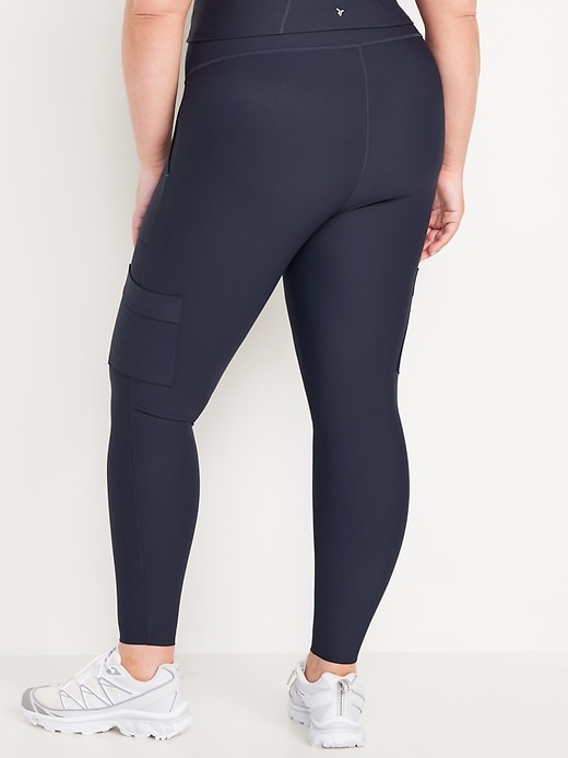 Image number 7 showing, High-Waisted PowerSoft Cargo 7/8 Leggings