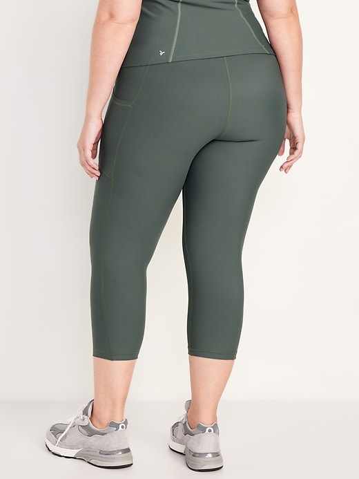 Image number 7 showing, High-Waisted PowerSoft Crop Pocket Leggings