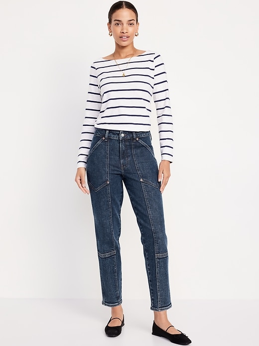 Image number 1 showing, High-Waisted OG Straight Utility Jeans