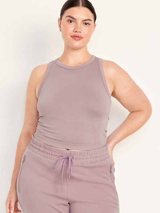 Image number 7 showing, Fitted Seamless Crop Tank Top