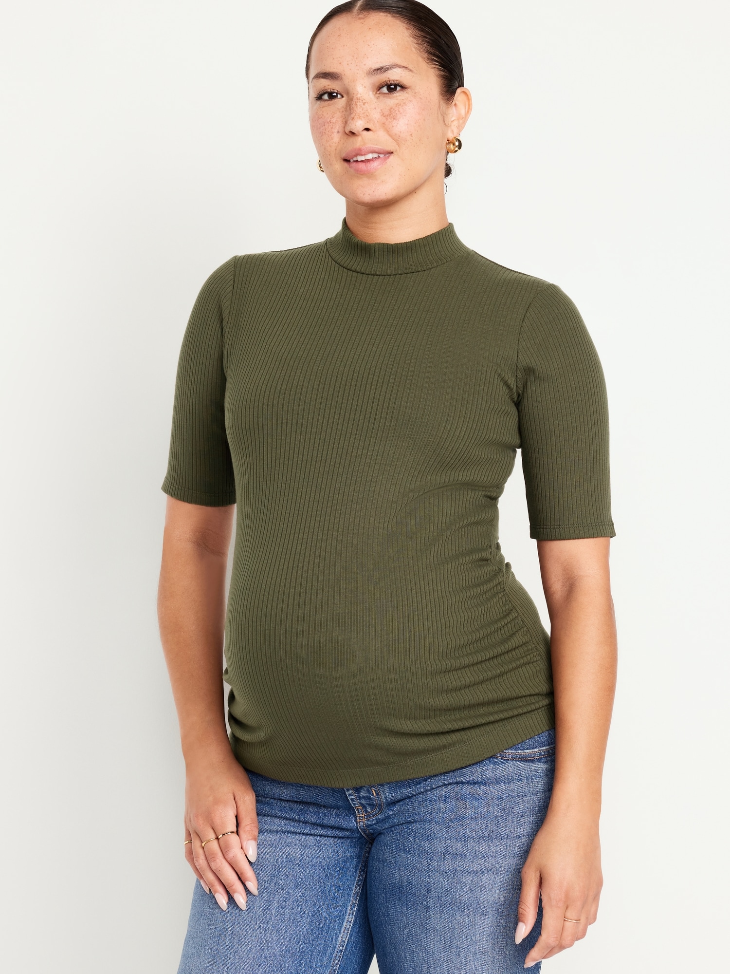 Maternity Mock Neck Top