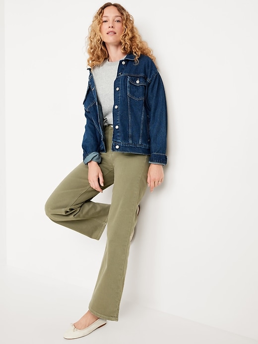 Image number 3 showing, Extra High-Waisted Wide-Leg Jeans