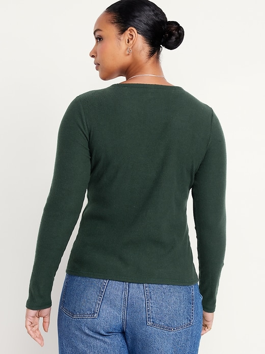 Image number 6 showing, Plush-Knit Long-Sleeve T-Shirt