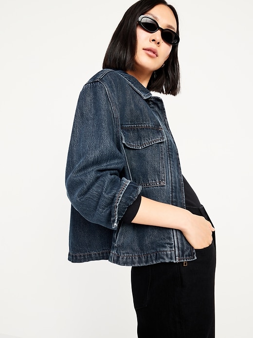 Image number 3 showing, Jean Shirt Jacket