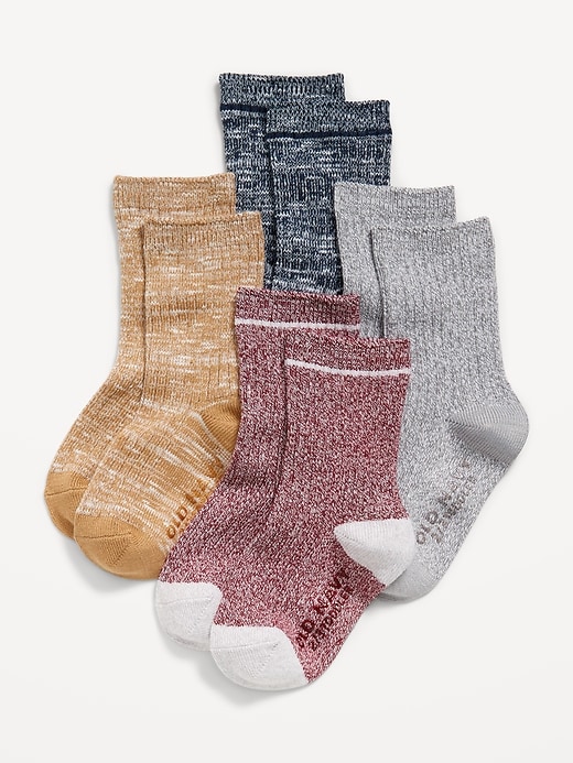 Voir une image plus grande du produit 1 de 1. Chaussettes de vacances unisexes en tricot doux pour tout-petit et bébé (paquet de 4 paires)