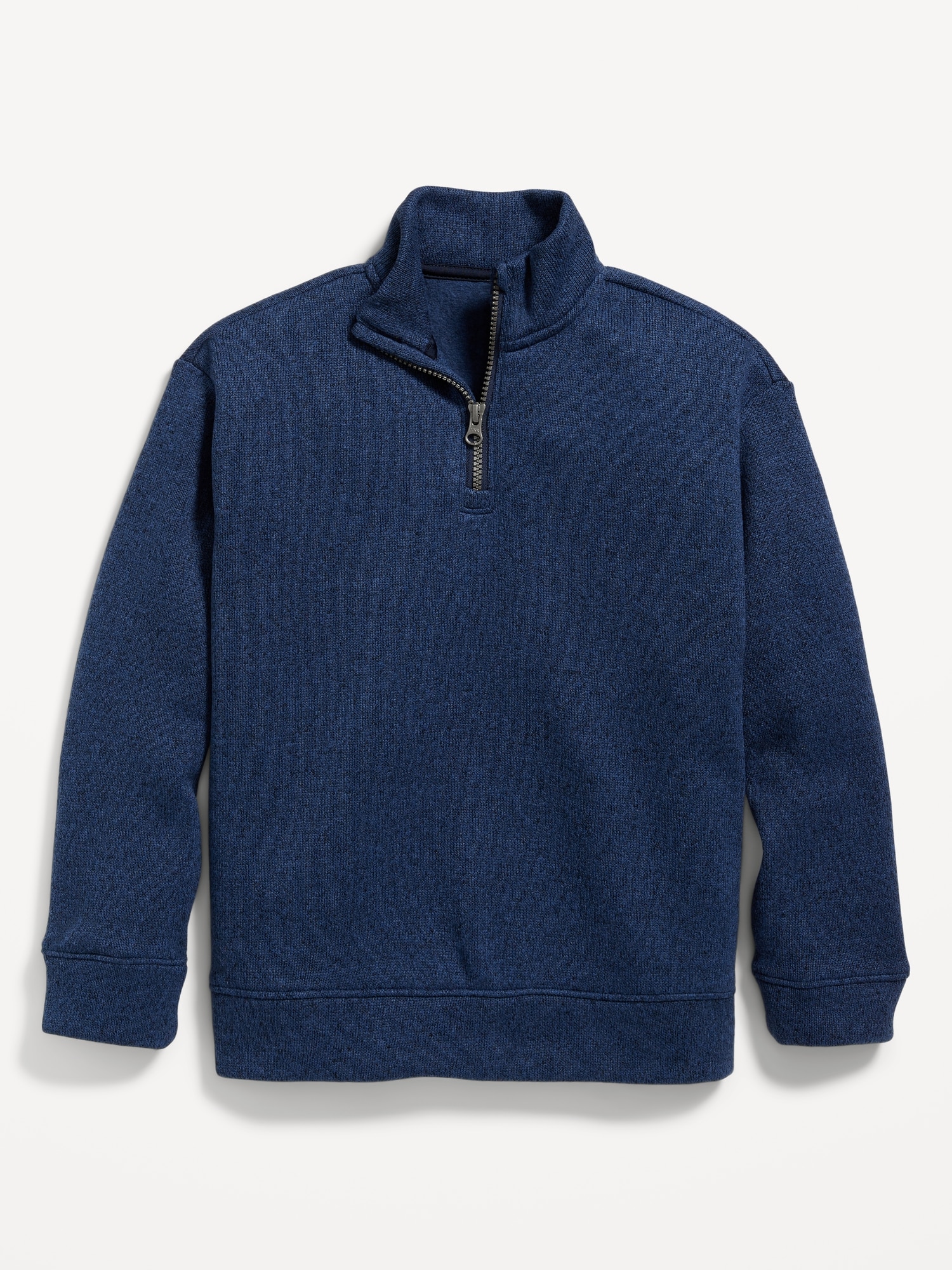 Sweater-Fleece Quarter-Zip Pullover Sweater for Boys