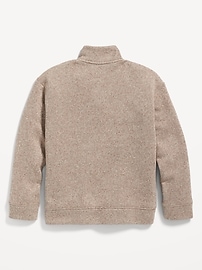 View large product image 3 of 3. Sweater-Fleece Quarter-Zip Pullover Sweater for Boys