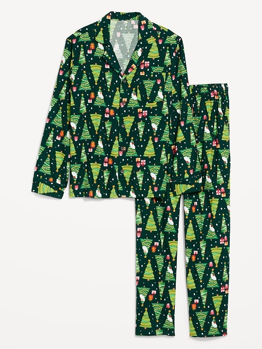 Image number 4 showing, Printed Flannel Pajama Set