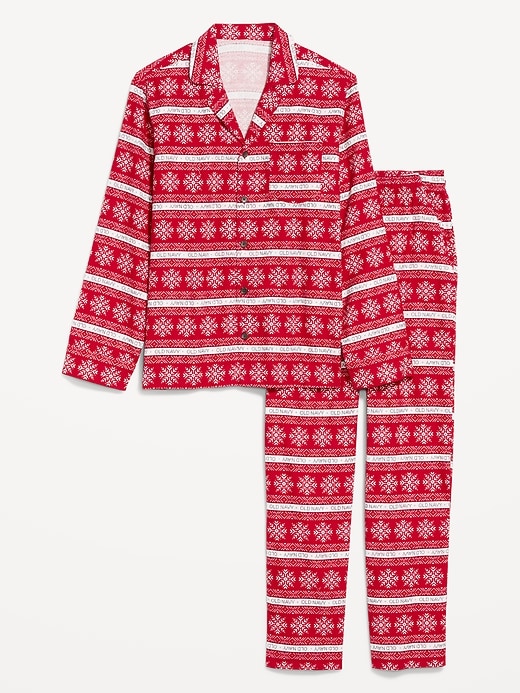 L'image numéro 4 présente Pyjama en flanelle à motif