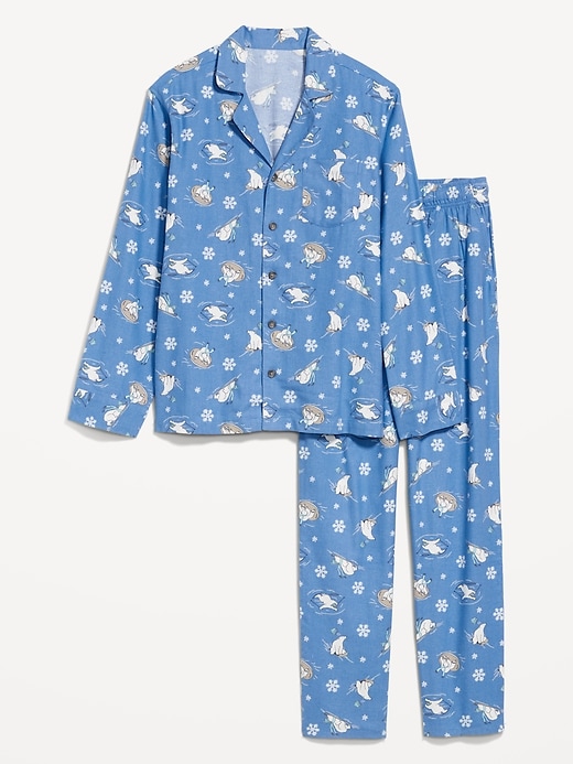 Image number 4 showing, Printed Flannel Pajama Set