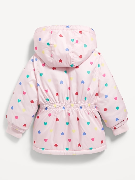 Voir une image plus grande du produit 2 de 2. Manteau d’hiver hydrorésistant à taille cintrée pour toute-petite fille