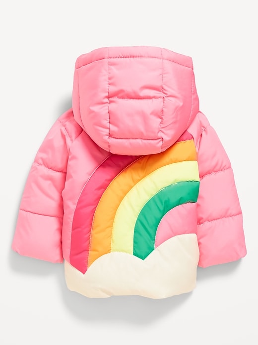 View large product image 2 of 2. Water-Resistant Quilted Graphic Puffer Jacket for Baby