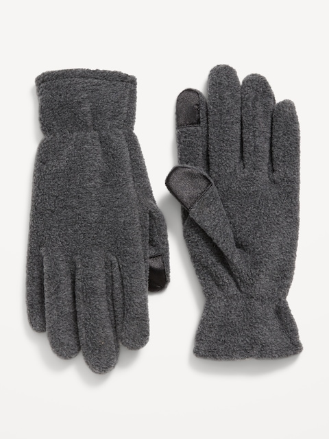 Text-Friendly Performance Fleece Gloves for Men