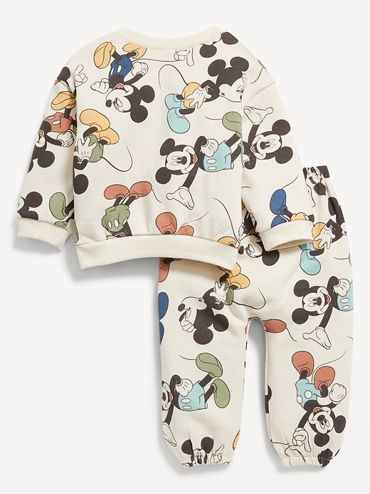 Voir une image plus grande du produit 2 de 3. Ensemble de chandail ras du cou et pantalon en coton ouaté Disney&#169 pour Bébé