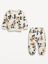 Voir une image plus grande du produit 3 de 3. Ensemble de chandail ras du cou et pantalon en coton ouaté Disney&#169 pour Bébé