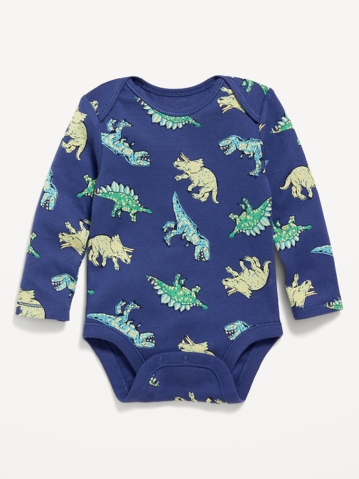 View large product image 1 of 2. Long-Sleeve Printed Bodysuit for Baby