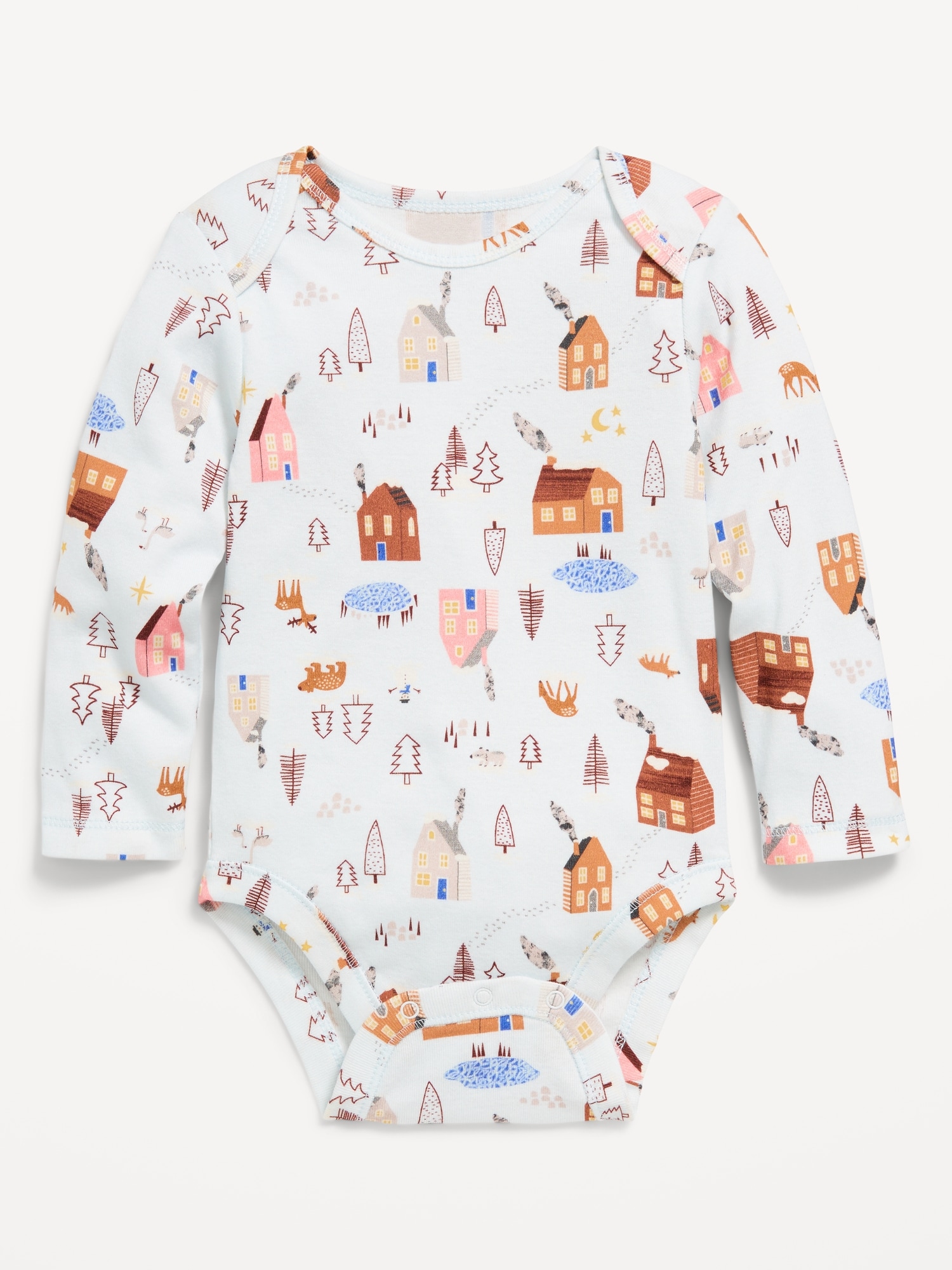 Long-Sleeve Printed Bodysuit for Baby