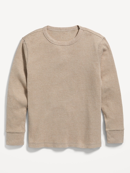 View large product image 1 of 1. Long-Sleeve Thermal-Knit T-Shirt for Boys