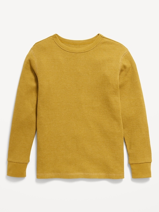 View large product image 1 of 1. Long-Sleeve Thermal-Knit T-Shirt for Boys