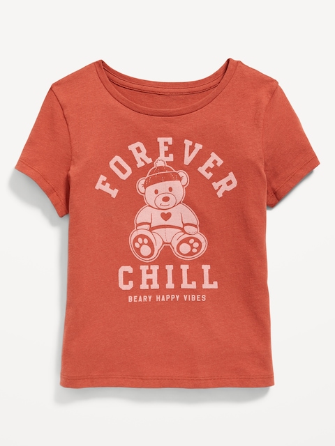 T-shirt à manches courtes à imprimé pour fille