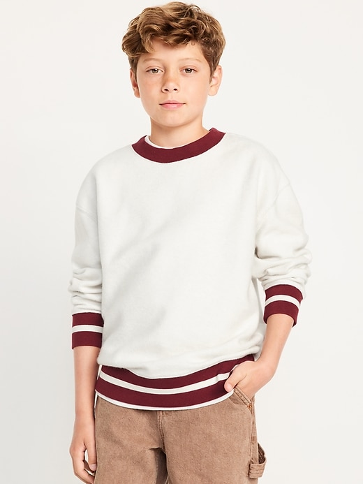 View large product image 1 of 4. Oversized Crew-Neck Sweatshirt for Boys