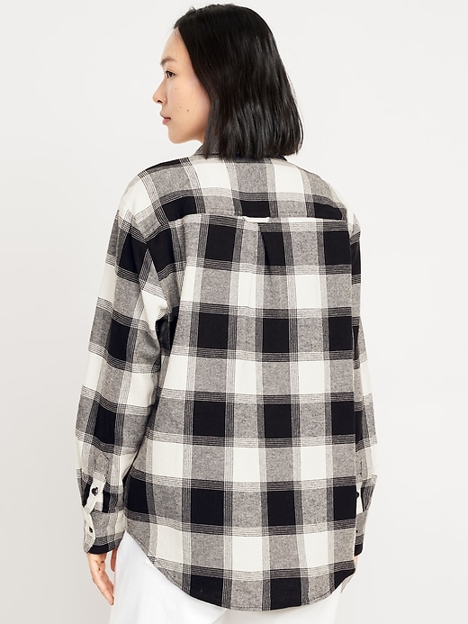 Image number 2 showing, Flannel Boyfriend Button-Down Shirt