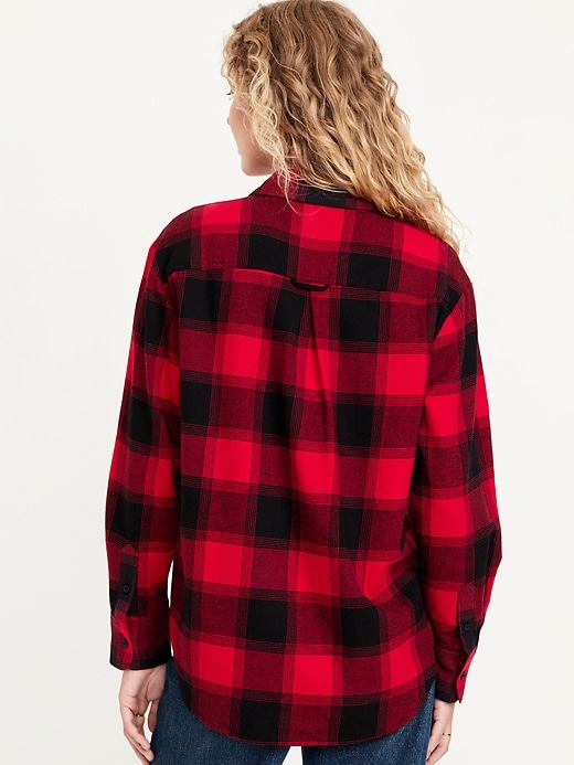 Image number 2 showing, Flannel Boyfriend Button-Down Shirt