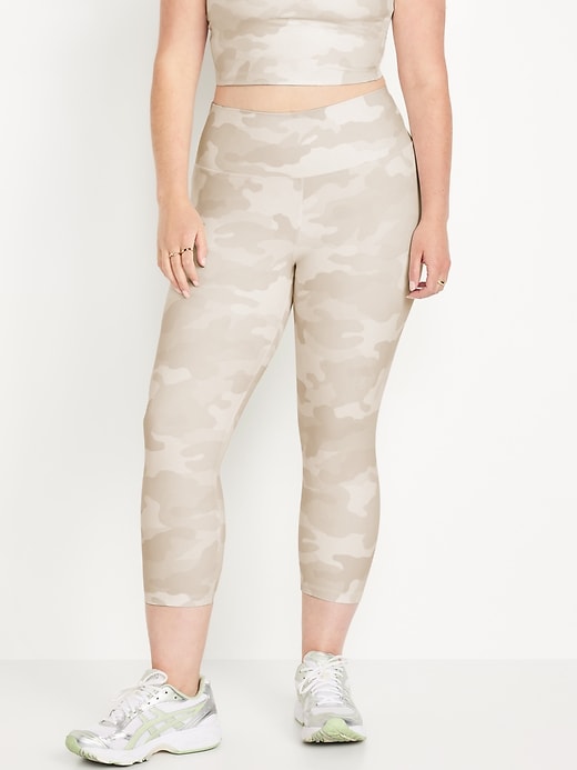 Image number 4 showing, High-Waisted PowerSoft Crop Leggings