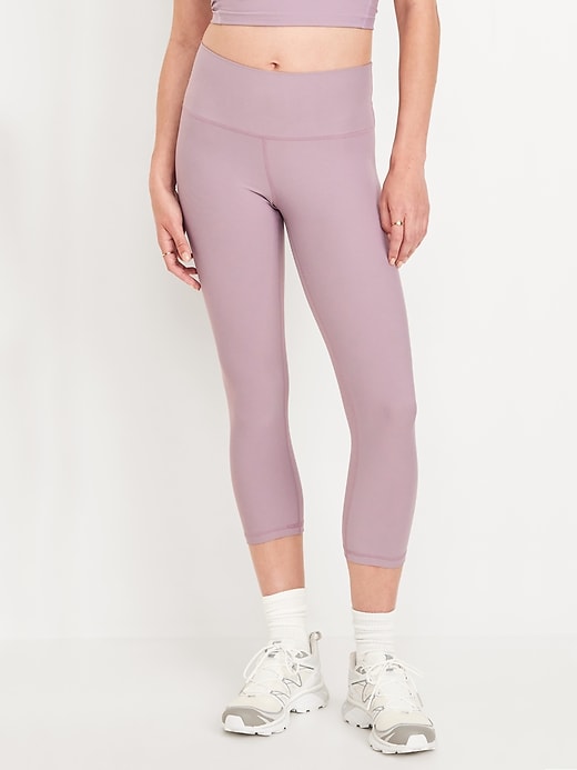 Image number 1 showing, High-Waisted PowerSoft Crop Leggings