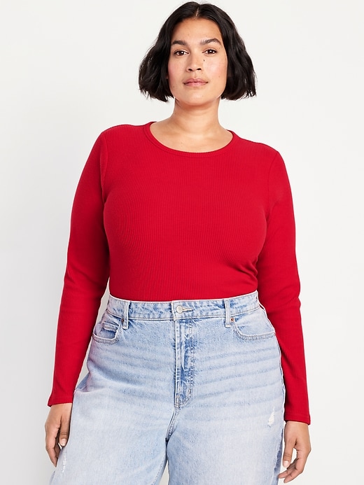 Image number 7 showing, Plush-Knit Long-Sleeve T-Shirt