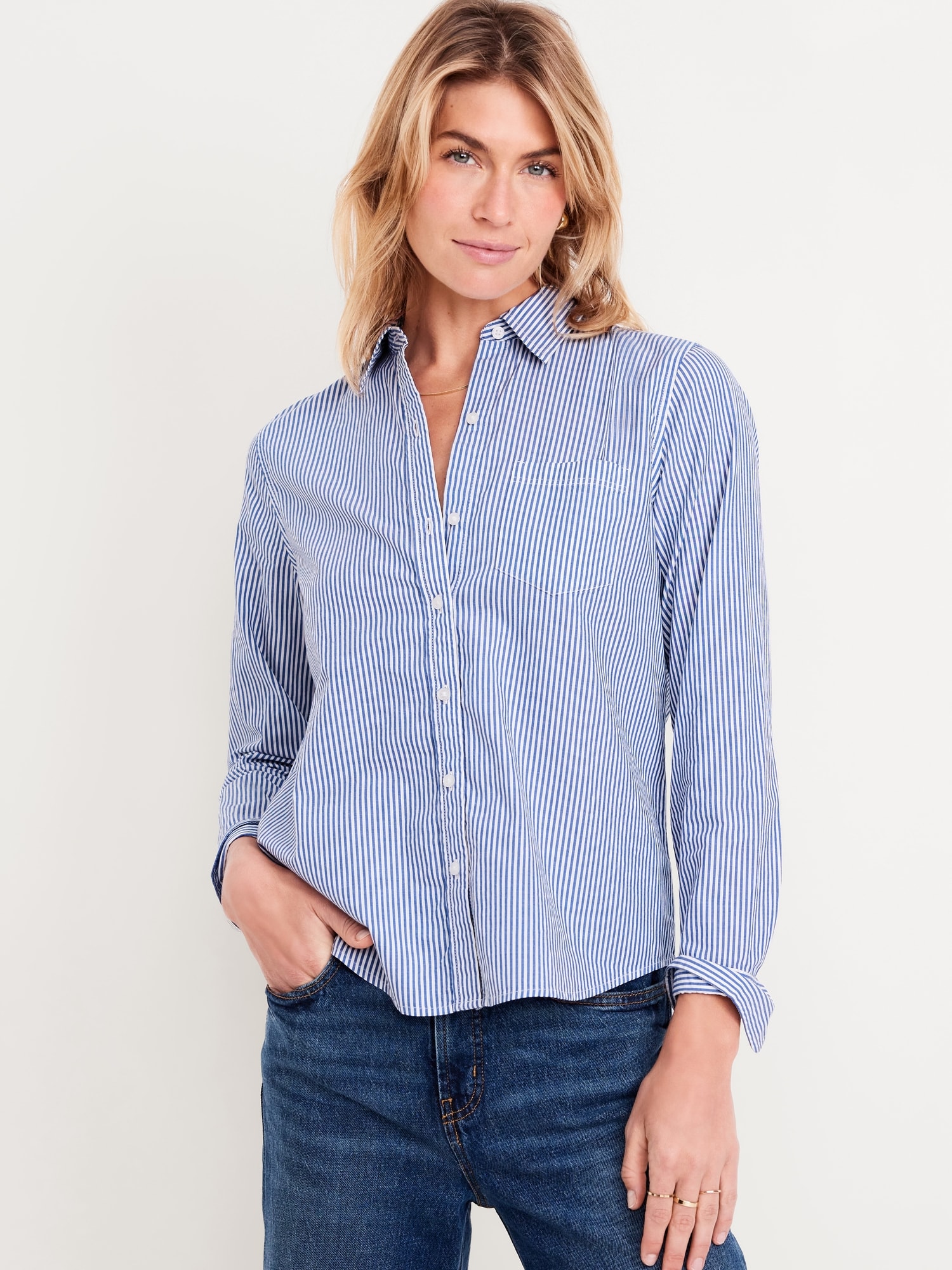 Classic Button-Down Shirt - Blue