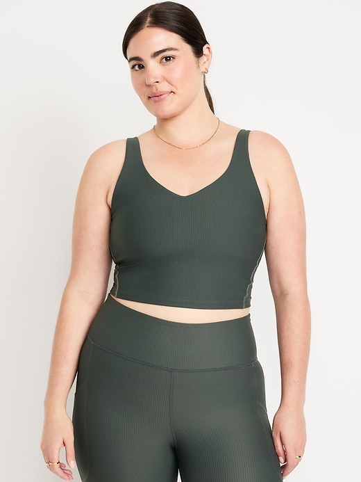 Image number 5 showing, Light Support PowerSoft Rib Longline Sports Bra