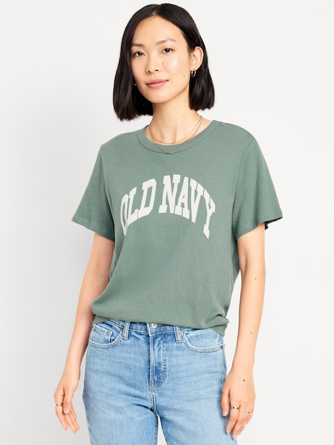 EveryWear Logo-Graphic T-Shirt - Dried Herb